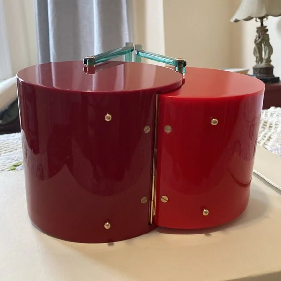 Impossible to find RARE Charlotte Olympis Cherry on Top Perspex Bag - Picture 4 of 5